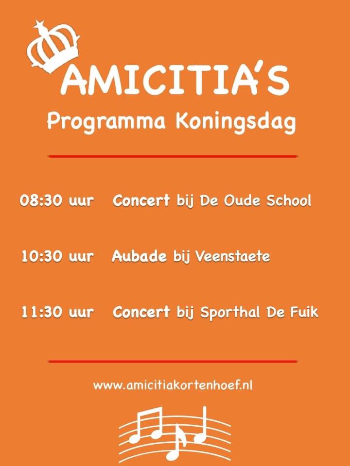De vlag hangt, de zon schijnt, de vogels fluiten en het is 1 graad 😅. Op naar ons 1e buitenconcert met <a href="/AmicitiaMuziek/">Amicitia</a> in Kortenhoef!