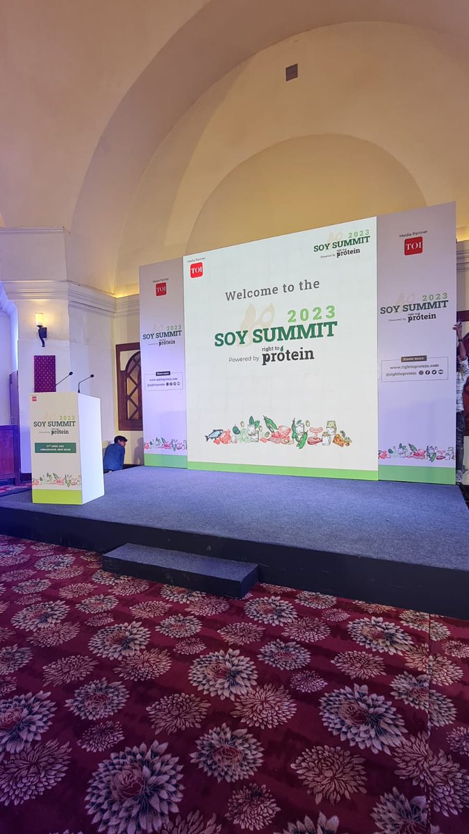 RTPSouthAsia's tweet photo. Today we are at New Delhi, to unravel the potential of soy and its future in India at the much-awaited soy event of the year.
#SoySummit
Stay tuned for more updates!
@timesofindia
#Righttoprotein #SoyEvent #TimesOfIndia https://t.co/Sm0J2EBiZG
