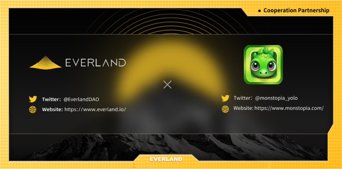 🔥EverlandDAO x Monstopia

📍Monstopia-yolo is a BSC chain based on GameFi's first no barriers to play to earn the game!

🎁5*  NFTs
🎁50000* Tokens
All from <a href="/monstopia_yolo/">Yolo</a>

1️⃣Follow <a href="/monstopia_yolo/">Yolo</a> &amp; @EverLandDAO
2⃣RT &amp; Tag 3 Frens

🔗More:
soquest.xyz/space/EverLand…

⏰ 72 hours!
