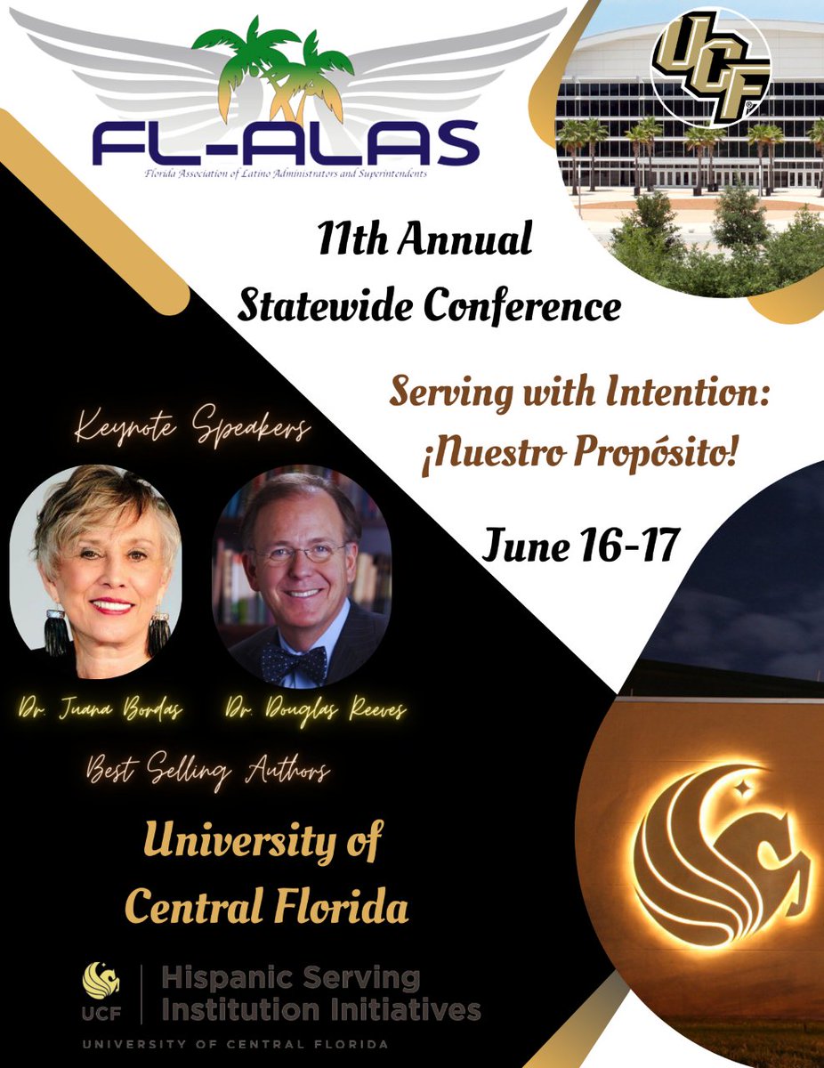 WOW! You don't want to miss our <a href="/Florida_ALAS/">FL-ALAS</a> conference this year! <a href="/juanabordas/">Juana Bordas</a>, author of #ThePowerofLatinoLeadership-¡Ahora! &amp; <a href="/DouglasReeves/">Douglas Reeves</a>, author of more than 100 articles &amp; 40 bks on ed leadership &amp; #studentachievement will be our Keynote Speakers. flalas.org/registration/