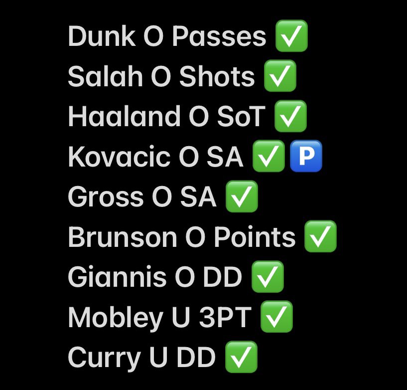 1of1agus's tweet photo. 🚨 4/26 SWEEP 🚨

What a day, we cash every prop we sent out, every slip we played, and even two slips for our day 1 ladder challenge! 

That means giveaway time, three simple rules to be entered 🔥🤑

Like 🫶🏼
Retweet 🧨
Must be following ✅

Join @SpideyParlay's 🆓 Discord for MORE GREEN!🤑
➡️ https://t.co/cOIfDZg9YY ⬅️

 #PrizePicks #PrizePicksSoccer #GamblingTwitter #SoccerPicks #PlayerProps #PrizePicksNBA #Sleeper #DFS #NBA #NBAPlayoffs