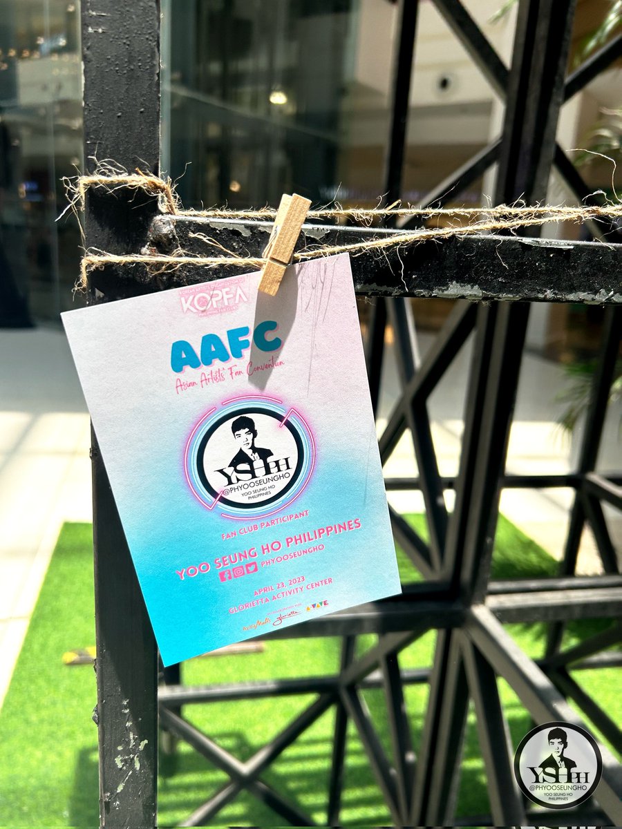 phyooseungho's tweet photo. Thank all of you for visiting our booth and spazzing with us last Sunday at the AAFC. It's been really fun and exciting meeting our co-Yoopies & other fellow fans as well. ๐ฅฐ
#YooSeungHo #์ ์นํธ #AAFanConvention2023 #YooSeungHoPhilippines #YSHPH #KOPFA https://t.co/6IePvLY6gS