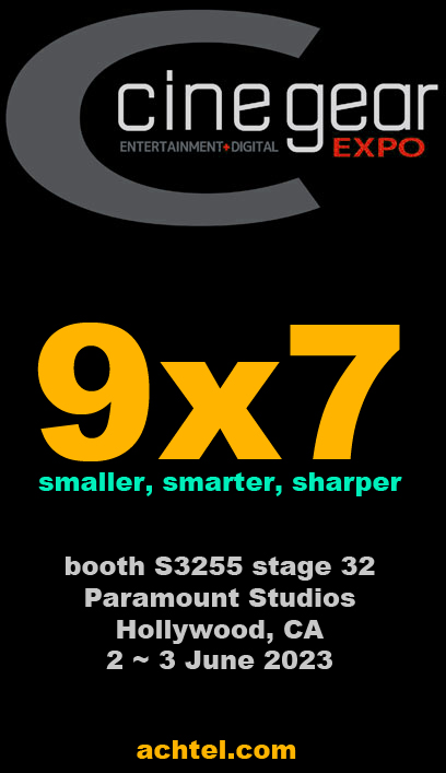 We are pleased to confirm our participation at CineGear Expo LA.
Our 9x7 camera will be shown along with range of accessories and workflow options. Whilst the camera has been used in numerous Hollywood productions, this is the first time we are publicly showing it in the US.