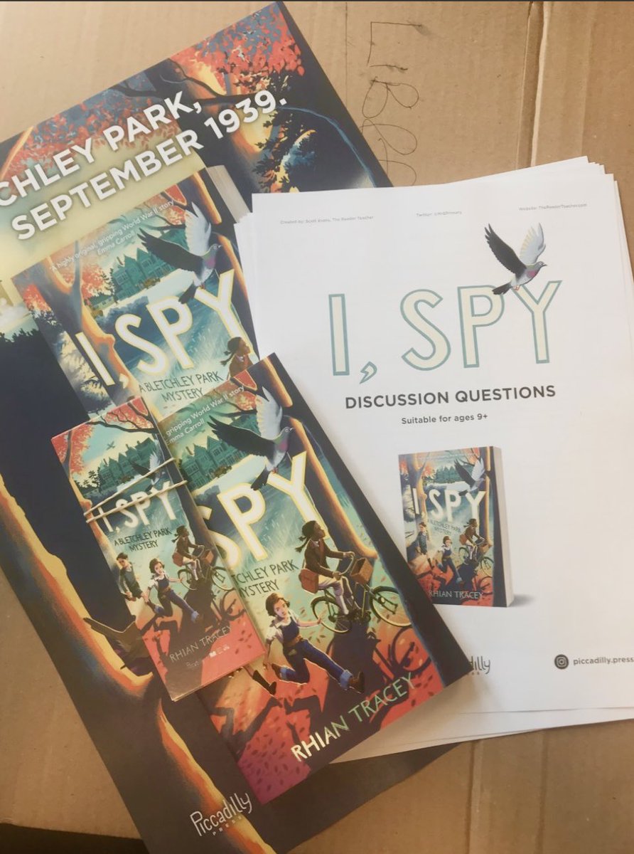 A large parcel arrived yesterday with a fantastic looking historical fiction book and teaching resources inside 📖🥰 can’t wait to share this one with our students @PiccadillyPress @RhianTracey @readingagency #ISpyMystery @Bryn_Celynnog