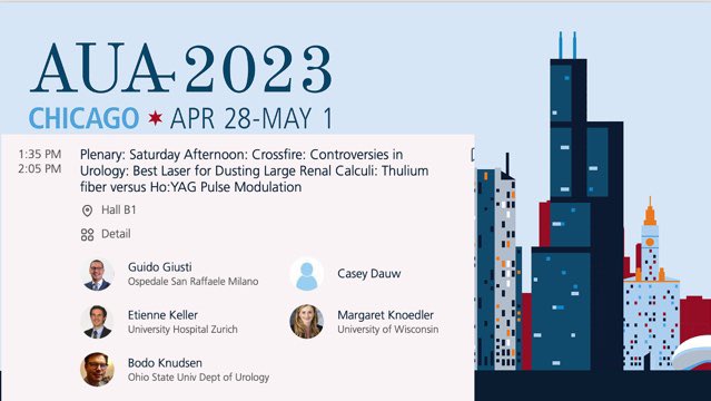 Guido Giusti (@guidogiusti) on Twitter photo Looking forward to moderating this crossfire debate on #TFL VS #HOLMIUM laser for dusting big renal stones at the upcoming #AUA23 meeting in Chicago: outstanding faculty, intriguing top! Margaret Knoedler <a href="/BodoKnudsen/">Bodo Knudsen</a> <a href="/exkeller/">Etienne Xavier Keller</a> <a href="/caseydauw/">Casey Dauw</a> <a href="/AmerUrological/">Amer. Urol. Assn.</a> Looking forward to moderating this crossfire debate on #TFL VS #HOLMIUM laser for dusting big renal stones at the upcoming #AUA23 meeting in Chicago: outstanding faculty, intriguing top! Margaret Knoedler <a href="/BodoKnudsen/">Bodo Knudsen</a> <a href="/exkeller/">Etienne Xavier Keller</a> <a href="/caseydauw/">Casey Dauw</a> <a href="/AmerUrological/">Amer. Urol. Assn.</a>