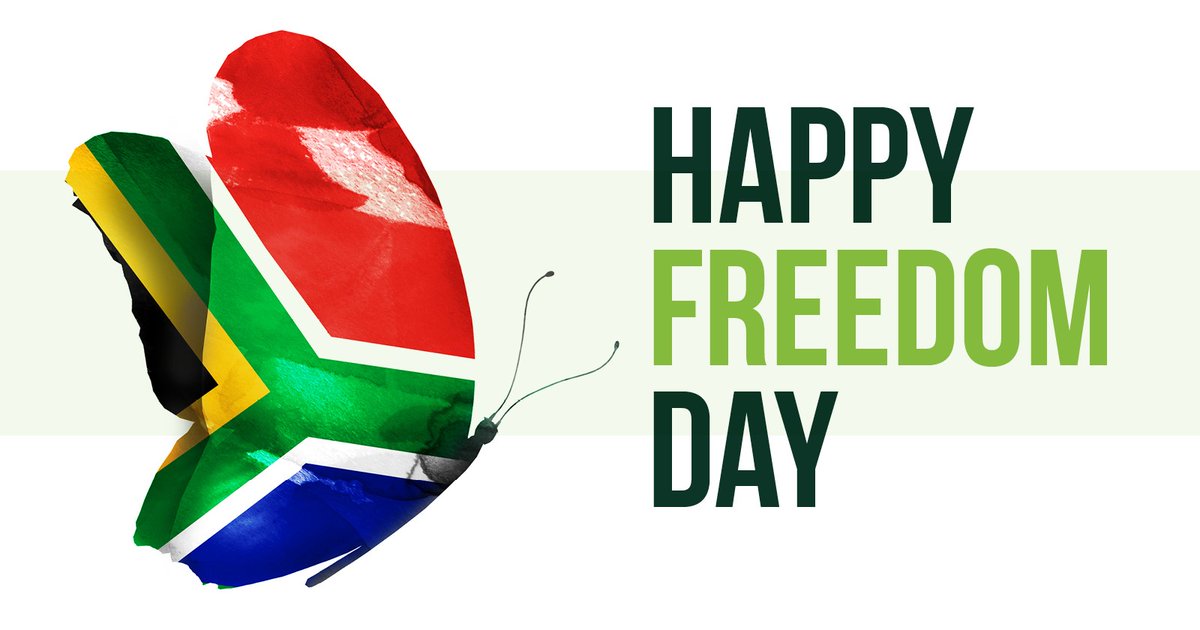 Lifaltd's tweet photo. Happy Freedom Day!

Let’s remember that freedom is a precious gift that must be cherished and protected and that it comes with a responsibility to uphold the values that make South Africa great. 

#FreedomDay #ProudToBeFree https://t.co/nfTw5ilnVQ