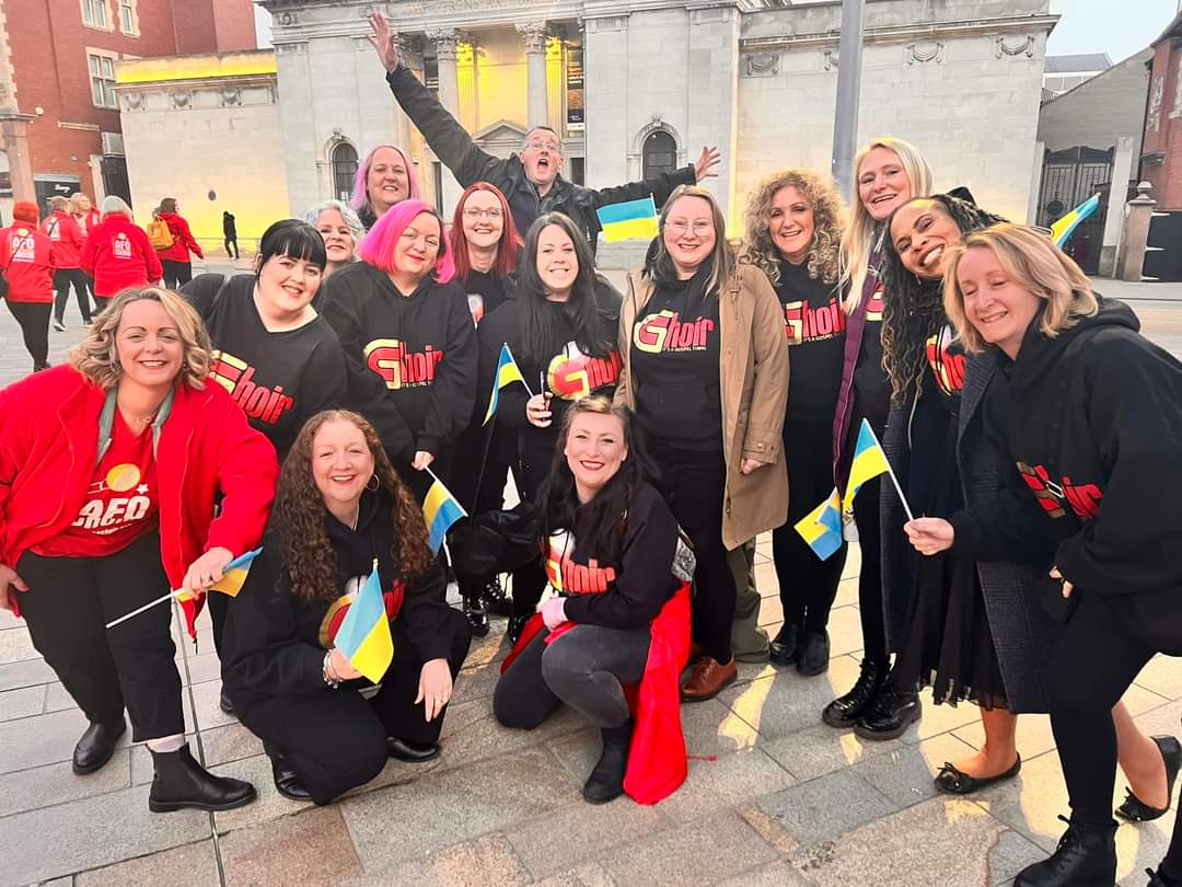 Last night, we joined forces with our sister choir <a href="/AFOChoir/">AFO Choirs</a> to film across Hull for <a href="/HelpUkraineSong/">HelpUkraineSong</a>. We can't wait to share the finished result with you all!

#HelpUkraineSong #Eurovision #Hull