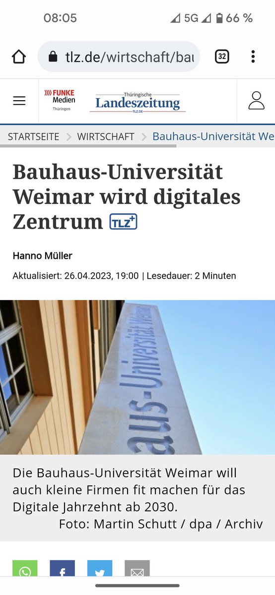 bauhausmobility's tweet photo. Impulse für die #Digitalisierung in #Mobilität, #Logistik &amp; #Energie für #Thüringen - über den Start unseres Bauhaus.Mobility Hub berichtet heute @TLZnews 📰 
@edih_net @bauhaus_uni @tmwwdg @thueringende https://t.co/Clkckhgnbj
