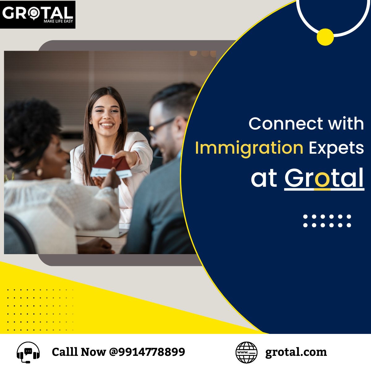 GrotalIndia's tweet photo. Visa rejection can be a setback, but not the end of the road. Hire professional immigration consultants at Grotal.
➡ https://t.co/SyPoo34OCq
#visa #immigrationconsultancy #immigrationconsultants #immigration #visaagent #consultants #immigrationagency https://t.co/rhGtg8qWgz