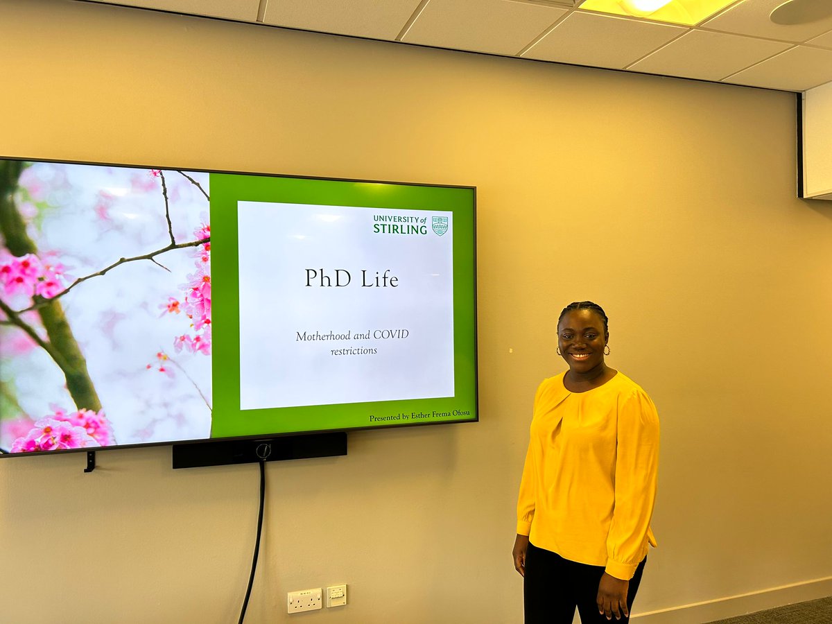It was such a great opportunity to share my experiences as a first-time mom and a full-time time PhD student at the just ended <a href="/StirUni/">University of Stirling</a> Postgrad researchers' retreat. #phdlife #motherhood