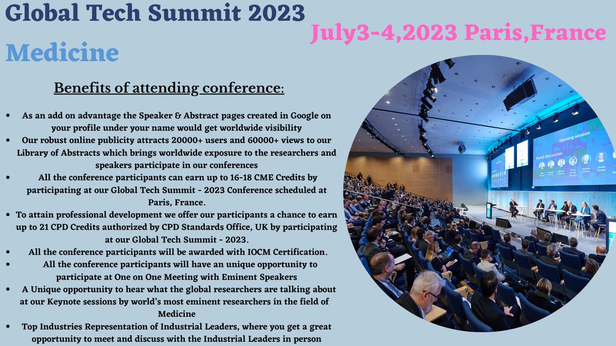 ICTAM2023's tweet image. #This is your chance to be part of the global conversation on technology#Join us at the Global Tech Summit and engage in discussions on the latest developments in AI,Blockchain, and more with industry leaders from around the world. #GlobalTechSummit #TechConversation #Benefits