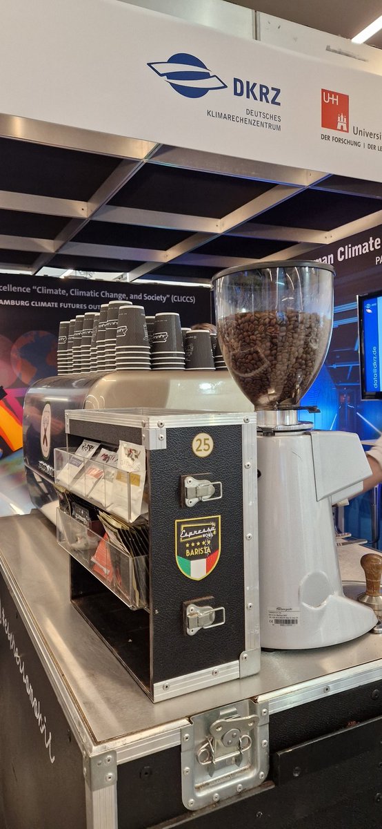 HannesThiemann's tweet photo. #EGU23 This will be delicious. Grab a coffee and meet the #DKRZ team at booth 18 https://t.co/3Z1dZRHtaR