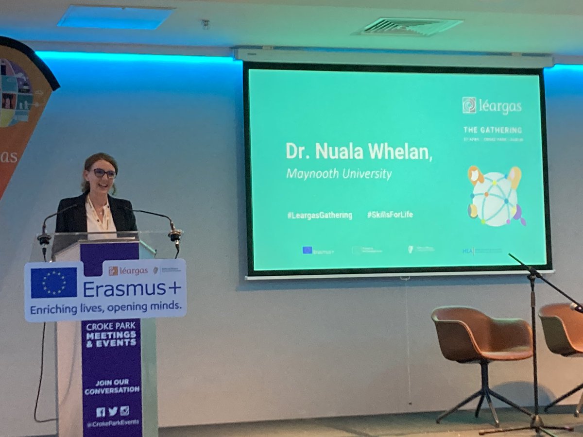 back2workconect's tweet photo. “Life long guidance essential when discussing life long learning”
Dr Nuala Whelan, at @MaynoothUni 

#LeargasGathering #LifeLongLearning #LifeLongGuidance #adultEducation #midlifeworkers #backtowork #backtoworkconnect #careerguidance https://t.co/gHyiy97Ie7