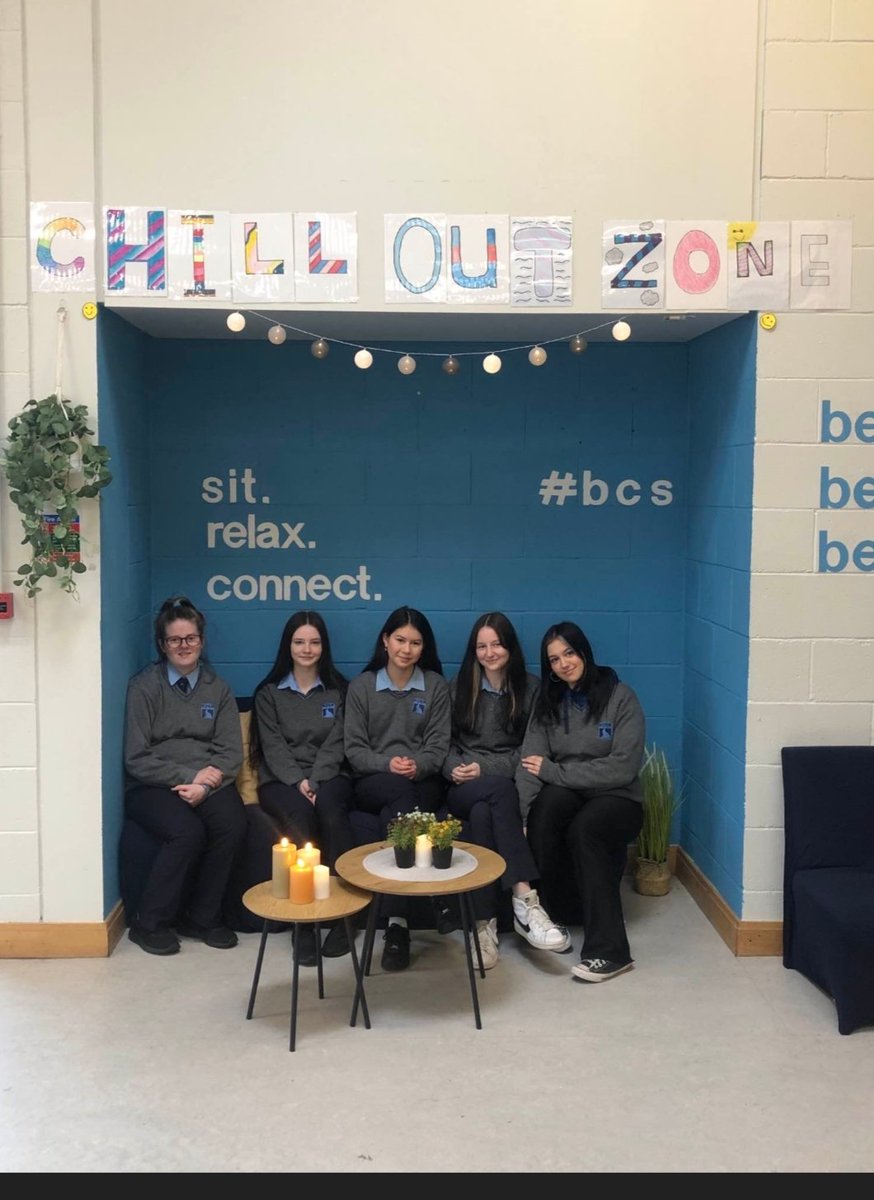 balcsie's tweet photo. Our Transition Year Students have done an outstanding job on designing our "Chill out zone" #wellbeing #managingmyself https://t.co/BmtpAAOoW3
