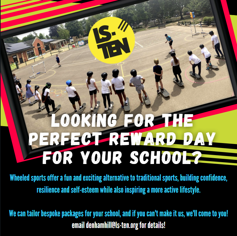 LSTENLeeds's tweet image. School is nearly out for summer! If you're looking for a perfect reward day for pupils then look no further. We can deliver wheeled sports session in your school or right here at the skatepark!

Email denhamhill@ls-ten.org for details!