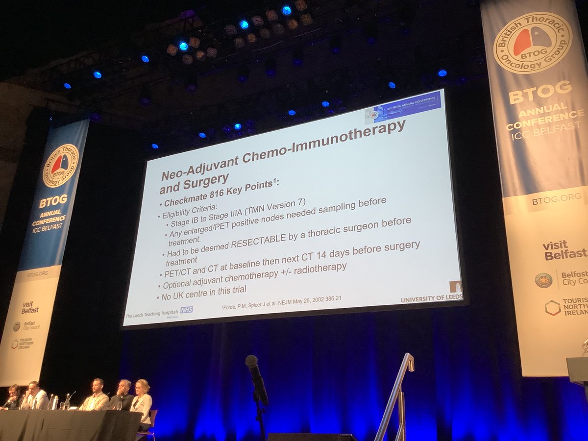 BTOGORG's tweet photo. Kevin Franks gives us the radiation perspective on patient selection for neoadjuvant chemo-immunotherapy. #BTOG23 https://t.co/wzPmDfxOuy