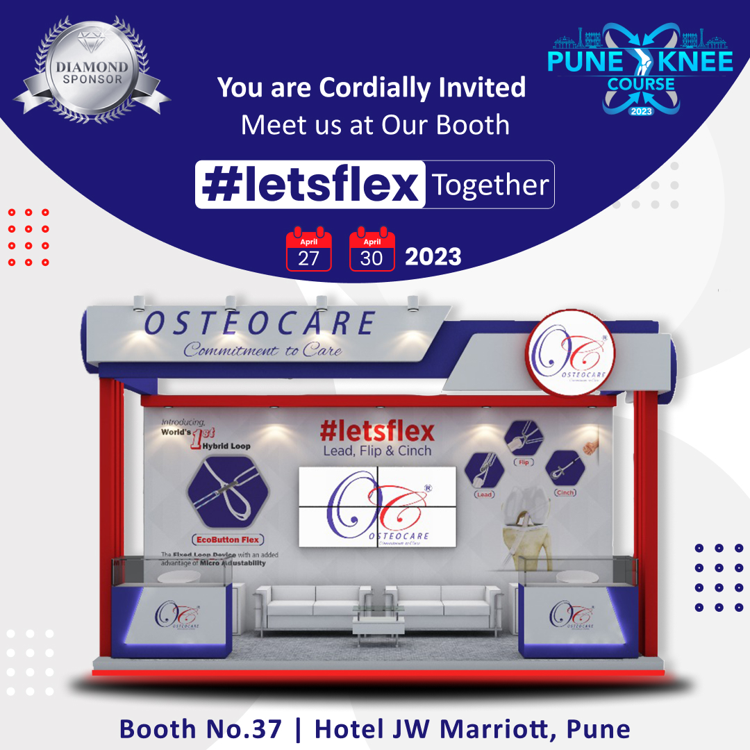 osteocare_med's tweet image. We are looking forward to meeting you at the Pune Knee Course 2023. Join us at Osteocare's booth and discover why #letsflex is all the rage in arthroscopy! Don't miss the chance to see something exciting that's coming to the arthroscopy world for the first time!
#PKC #pkc2023