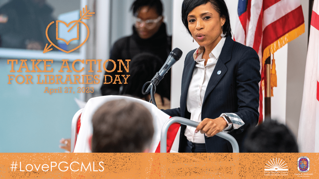 Community members play an important role in advocating for libraries and library workers. Learn how to get engaged at the local, state, and national levels in support of PGCMLS. #TakeActionforLibrariesDay #NationalLibraryWeek #PrinceGeorgesProud