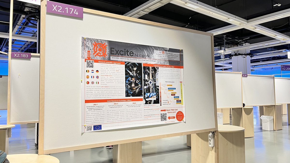 Today the <a href="/EXCITE_network/">EXCITE2</a> is also presented by a poster at the #EGU23! Curious how to get access to one of our EU #microscopy facilities 𝗳𝗿𝗲𝗲-𝗼𝗳-𝗰𝗵𝗮𝗿𝗴𝗲?👋Come stop by &amp; say hello! 

meetingorganizer.copernicus.org/EGU23/EGU23-15…

<a href="/EuroGeosciences/">European Geosciences Union</a> <a href="/HorizonEU/">Horizon Europe 🇪🇺</a> #egu2023 #EXCITE_Network <a href="/UUGeo/">Geosciences UU</a>