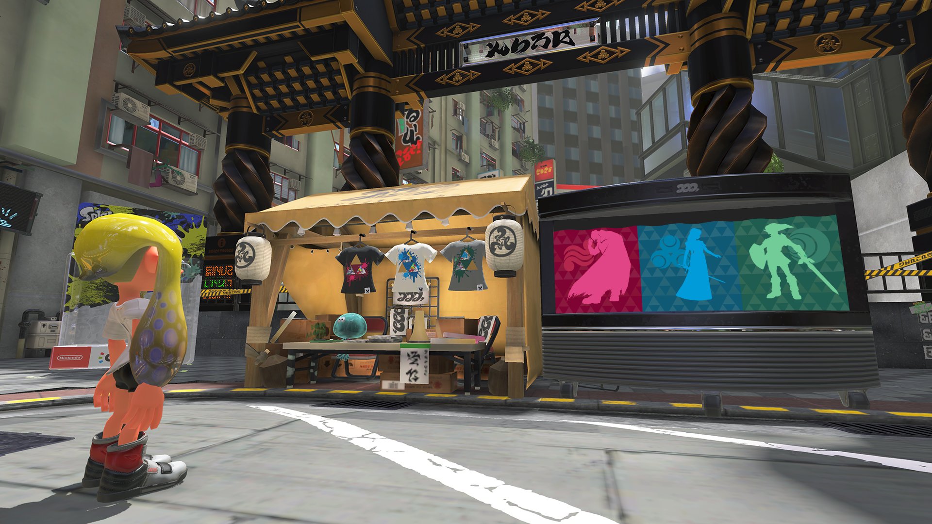 スプラトゥーン3✕ゼルダの伝説　コラボフェス　ポスター　NY限定　非売品 スプラトゥーン3✕ゼルダの伝説コラボフェスポスターNY限定非売品