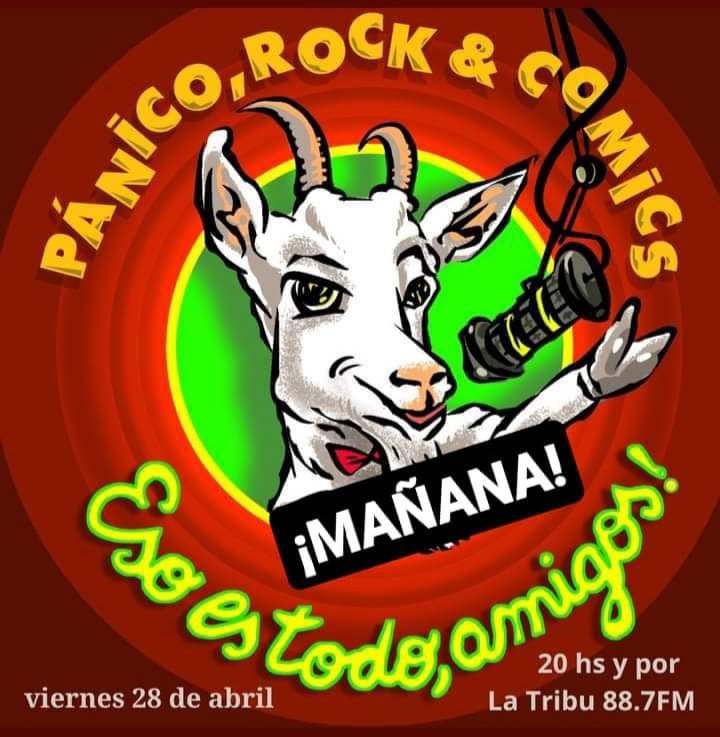 #ÚLTIMO #VIERNES de #Pánico <a href="/fmlatribu/">LA TRIBU</a>
Llegó el final, cesó el clamor y elegimos para este aire charlar con grandes amigos: Quique Alcatena, Gustavo Sala  y Lea Caballero que nos visitan para compartir lo que sea porque el viernes es una noche de emoción completa antes del adiós.