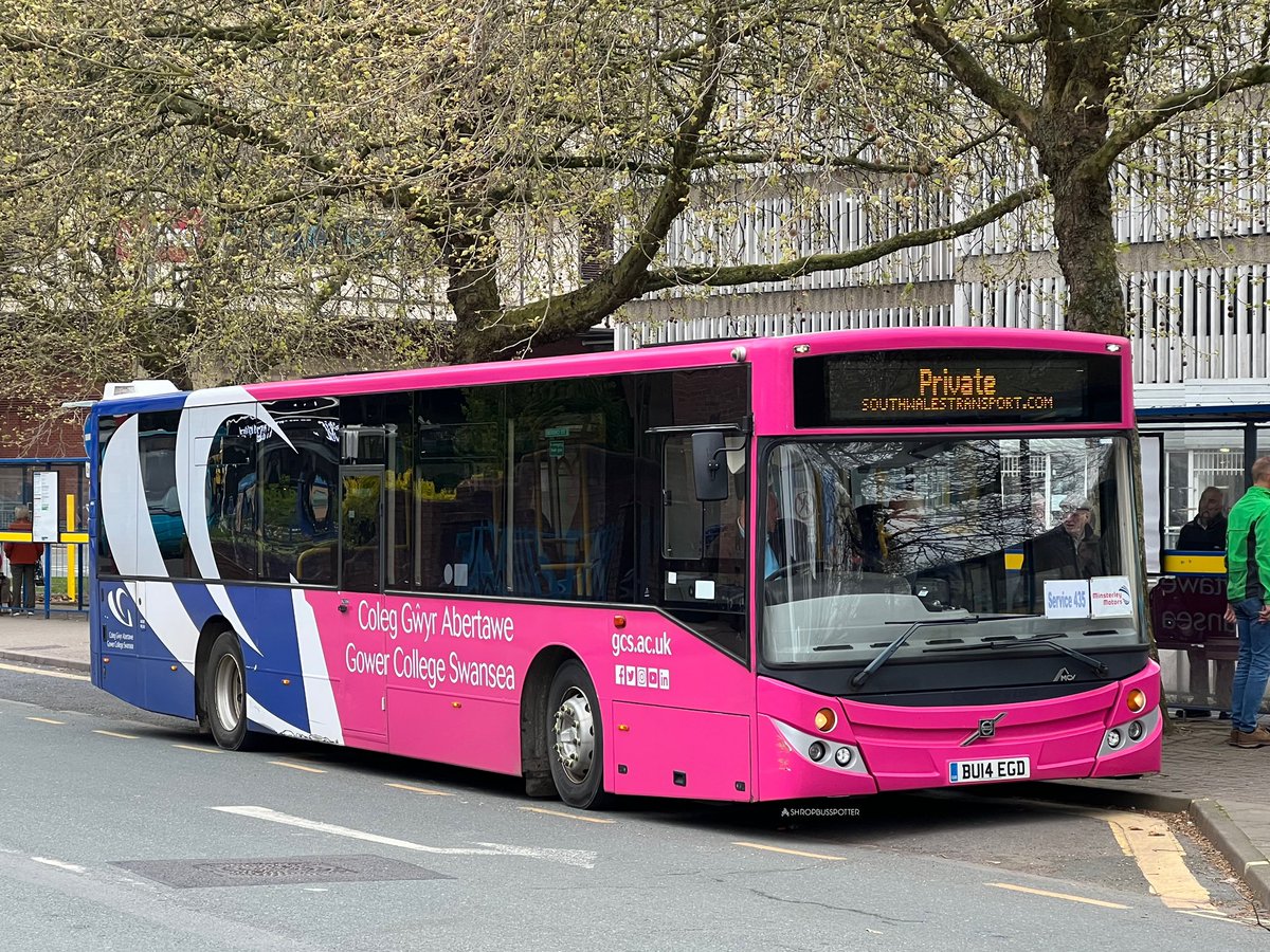 ShropBusSpotter's tweet image. Minsterley Motors Volvo B7RLE MCV Evolution Seen Parked Up At Shrewsbury Bus Station This Morning On Service 435 To Ludlow 8  BU14 EGD 🚌📸