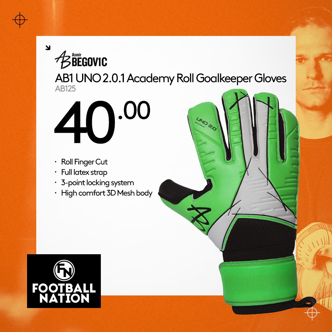 Our range of <a href="/Ab1Gk/">AB1GK</a> Goalkeeper Gloves will have you covered from grassroots to professional use.

Designed &amp; tested at the highest level by <a href="/asmir1/">Asmir Begovic</a> you are very much in safe hands.

Shop here now ⬇️

thefootballnation.co.uk/ab1-goalkeeper…