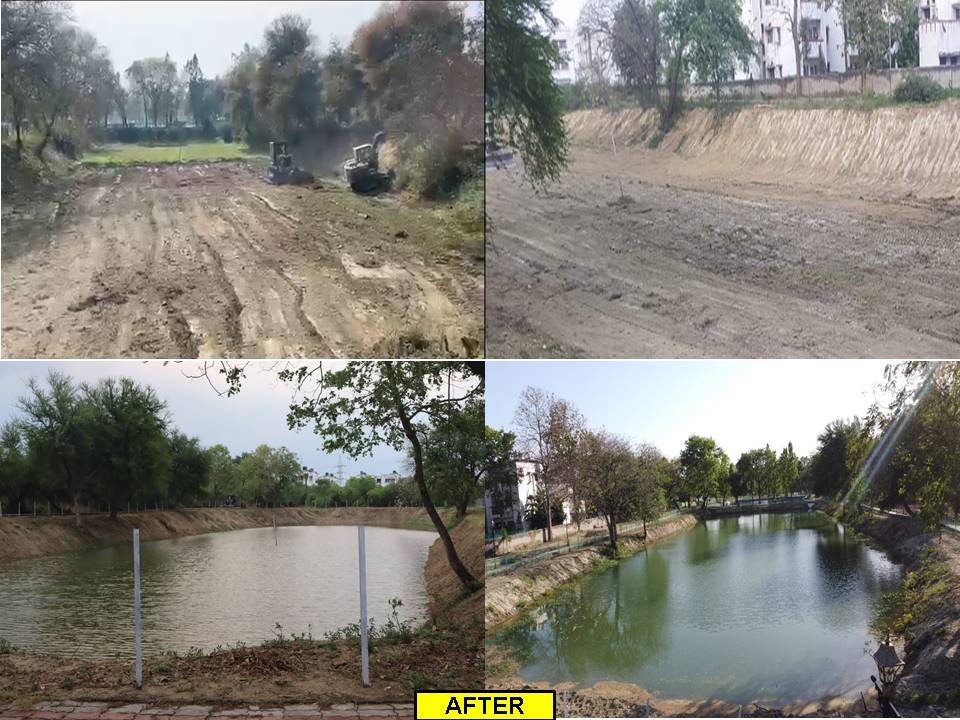 NorthernComd_IA's tweet photo. #IndianArmy as part of its commitment to Conserve Water &amp; Preserve Ecology, under #AKAM &amp; #G20 initiative resuscitated Ganga Sarovar in #Bareilly. The lake has  provided a habitat for local wildlife &amp; revived the marine ecosystem. 

#PROJECTAMRITSAROVAR
#NationBuilding https://t.co/Eorv4KpfE8