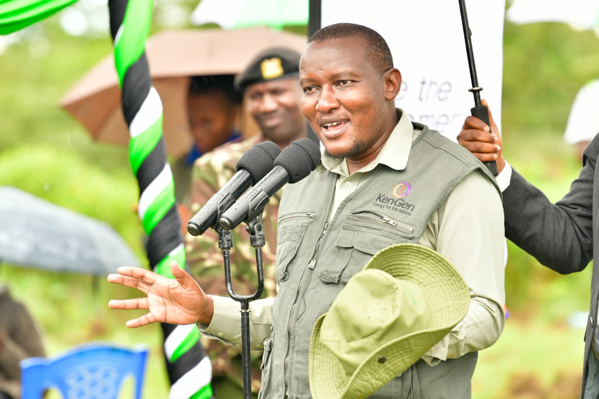 KenGenKenya's tweet photo. Today, we join @EnergyMinK PS @AlexKWachira, @Environment_Ke PS Mr. Kimotho Kimani and @County19Nyeri Governor H.E Mutahi Kahiga to launch the “Adopt a forest project” campaign at Gathiuru Forest-Burguret Block in Nyeri County. #KenGenTreePanting #JazaMiti #SustainableKenGen ^TK https://t.co/SDielaEvSK