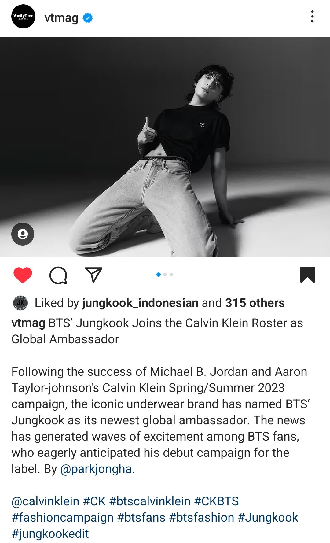 BTS' Jungkook Joins The Calvin Klein Roster As Global Ambassador