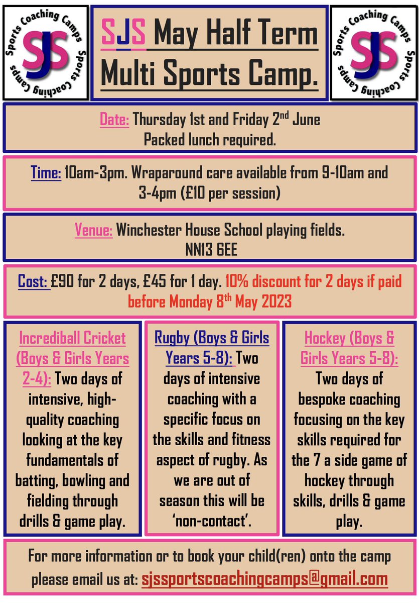 SJS Sports Coaching Camps tweet media