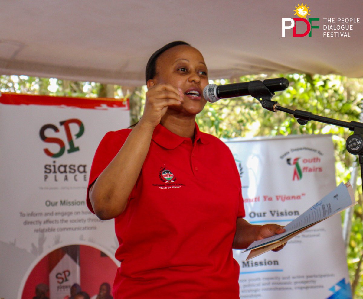 thePDFestival's tweet photo. Amongst the key partners for the Youth Village at the #PDFestival2023 was the National Youth Council, led by their acting CEO, @MargaretKiogora .

#HumansOfPDF
#formnidialogue
#pdfinachacha https://t.co/QctIB0ln7b