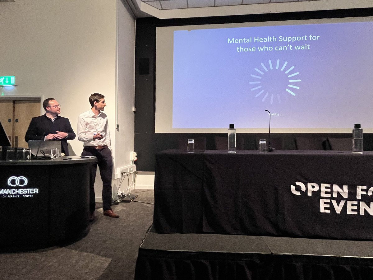 iaptustweets's tweet photo. Brett and Tim from Mindler share their learnings from developing the Sandbox, online support that can run alongside traditional care pathways and is in use in NHS services in Staffordshire and Hertfordshire: https://t.co/WvMI5vofb1 #MHOFE #mentalhealth @openforumevents https://t.co/aeht08dEPk