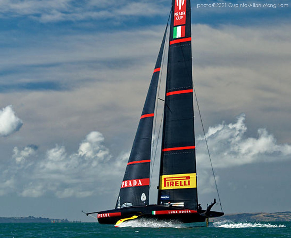 CupInfo's tweet photo. America's Cup 36 #tbt : a dramatic capture of Luna Rossa Prada Pirelli in the PRADA Cup Finals, ©2021 CupInfo/Allan Wong Kam #AC36 #AmericasCup #Auckland | #AC37 #Barcelona | @EmiratesTeamNZ @ineosbritannia @lunarossa @alinghiredbull @AmerMagicTeam @oe_teamofficial @americascup https://t.co/n3mStTzpiQ