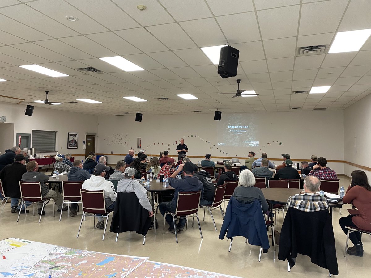 ⁦@Forests_Ontario⁩ CEO ⁦<a href="/Keen_for_trees/">Rob Keen</a>⁩ attended ⁦<a href="/WestwindForest/">Westwind Forest Stewardship Inc.</a>⁩ Operators meeting to discuss their and ⁦@OFIA_info⁩ recently released Bridging the Gap report which assesses the forestry sector’s current labour shortage challenges. #ItTakesAForest