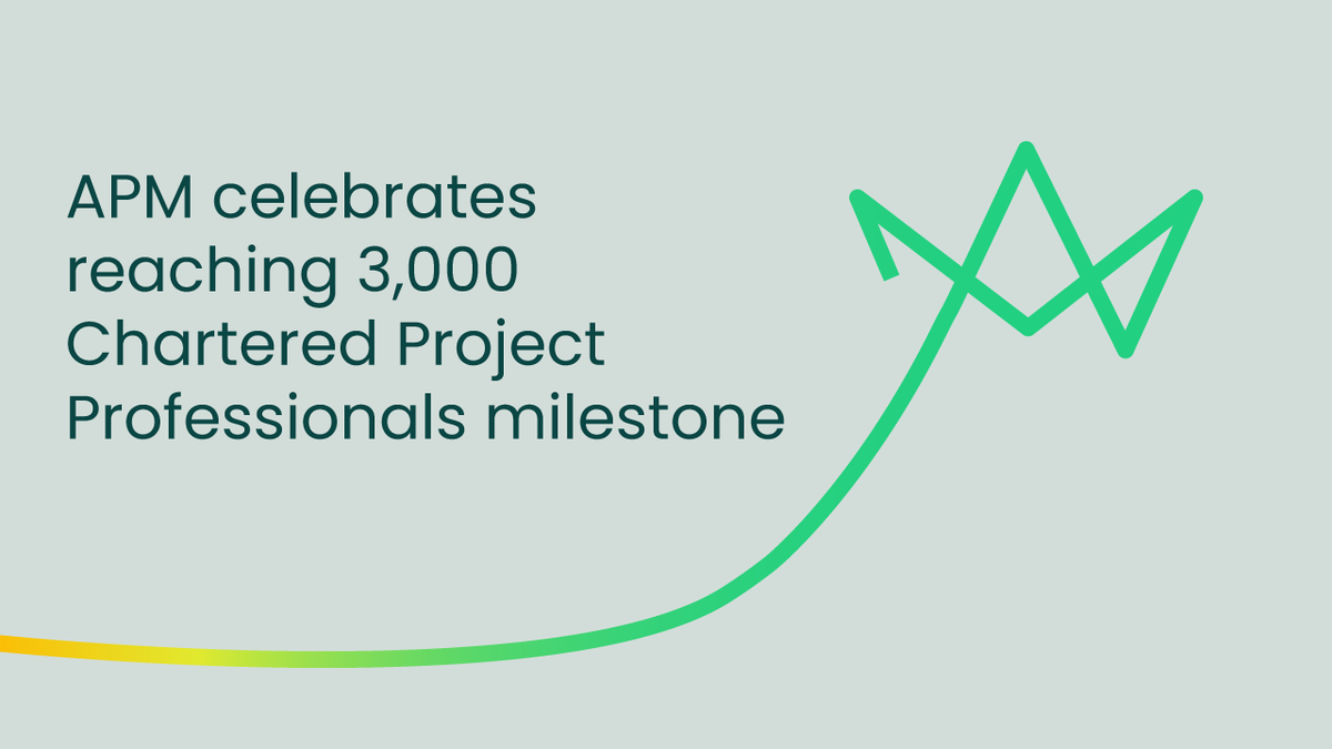 APMProjectMgmt's tweet photo. We're celebrating excellence within projects by adding the 3,000th Chartered Project Professional (ChPP) to our register. Learn how you could be the next: https://t.co/aMUNIhV2Zr
#GetChpp #GetChartered https://t.co/dXByDLExs6