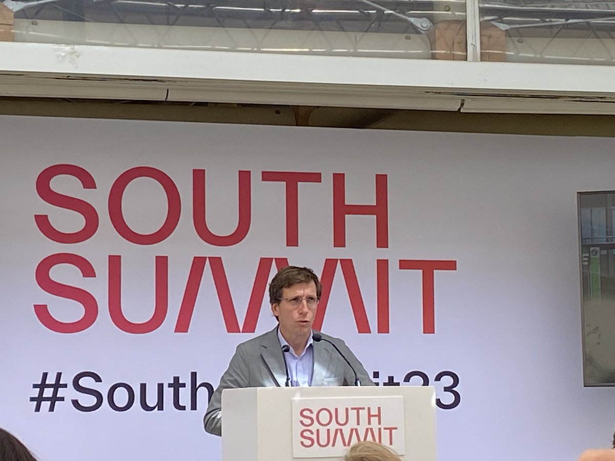 “El mundo es de los que persiguen los sueños de forma constante hasta que los hacen reales”. “Madrid concentra calidad de vida (servicios públicos, oferta cultural, …) y de las mejores condiciones de la iniciativa privada como motor de desarrollo” <a href="/AlmeidaPP_/">José Luis Martínez-Almeida</a> #SouthSummit2023