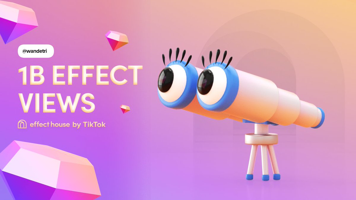 wandetri's tweet photo. Just got my 1B effect views 🥳 @effecthouse #effecthouse #effecthousecreator https://t.co/i96o3hDcQZ