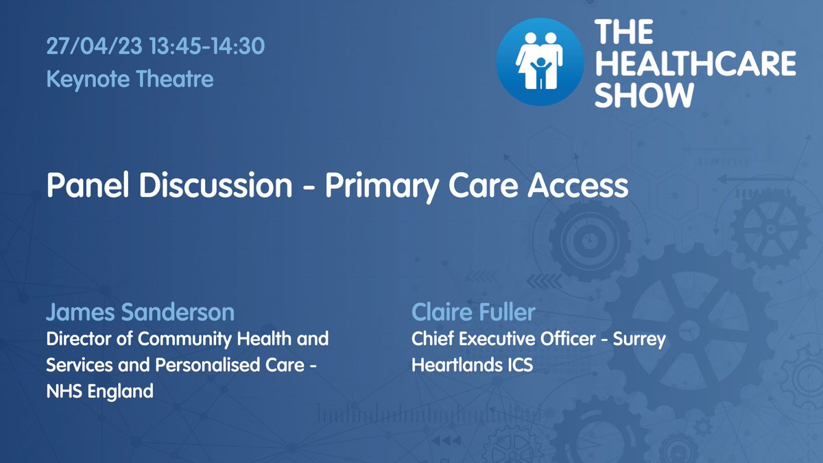 Don't miss this panel discussion about Primary Care Access on the Keynote Theatre
