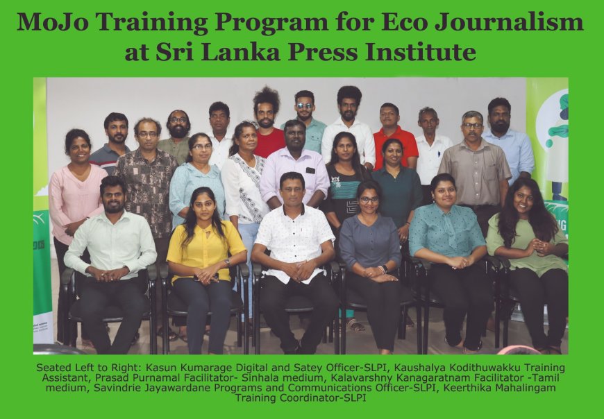 Read More : news21.lk/SriLanka-Press…

#SLPI #MoJo #MobileJournalism #ஊடகவியலாளர்கள் #இலங்கைபத்திரிகைஸ்தாபனம் #EcoJournalism #சூழலியல்ஊடகவியல்