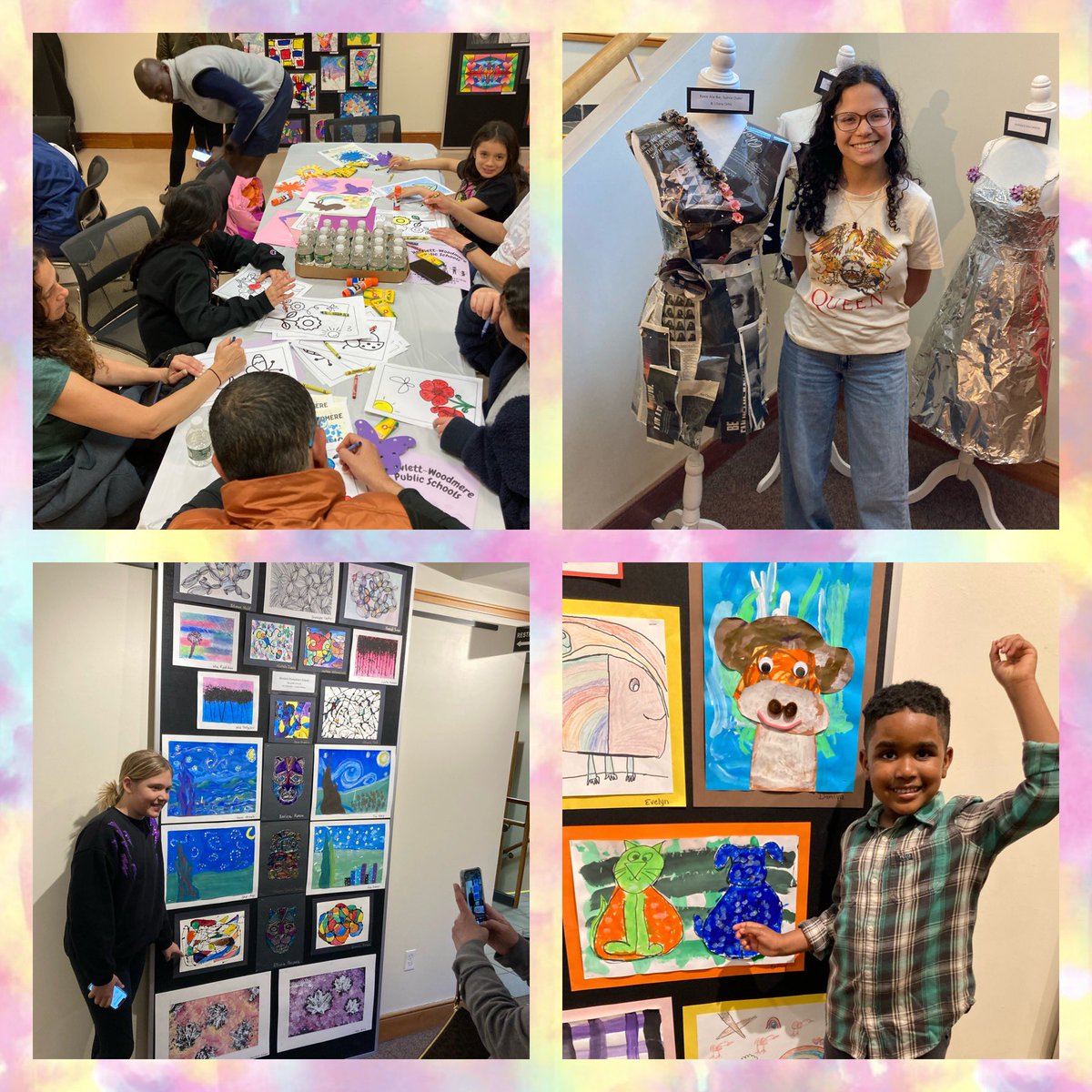 andrewfundhwps's tweet photo. Amazing art show! Continue to enjoy all the art in the public library until June! https://t.co/pAZz9YWP4P