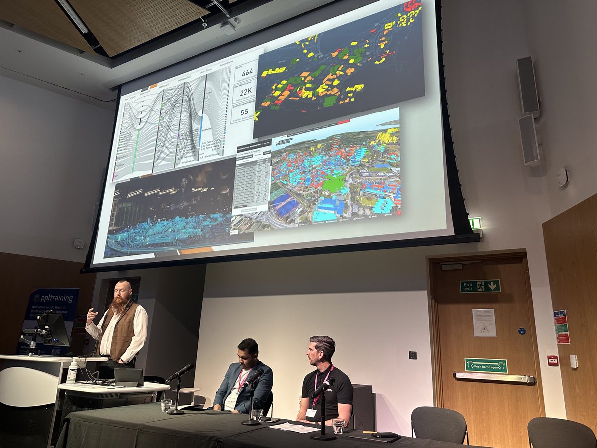 An incredibly interesting session on digital twins and the use of data to drive system improvements and efficiencies ⁦<a href="/UHEI_UHEI/">UHEI</a>⁩ #Glasgow