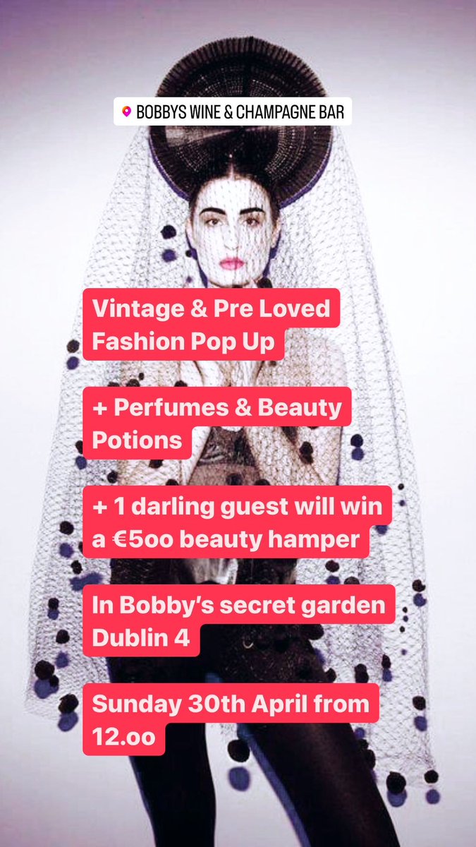 Maria_Fusco's tweet photo. Calling my fancy pants girls to come this Sunday to Bobby’s Baggot st for my fashion pop up 💋 https://t.co/sbz7SuaqLo