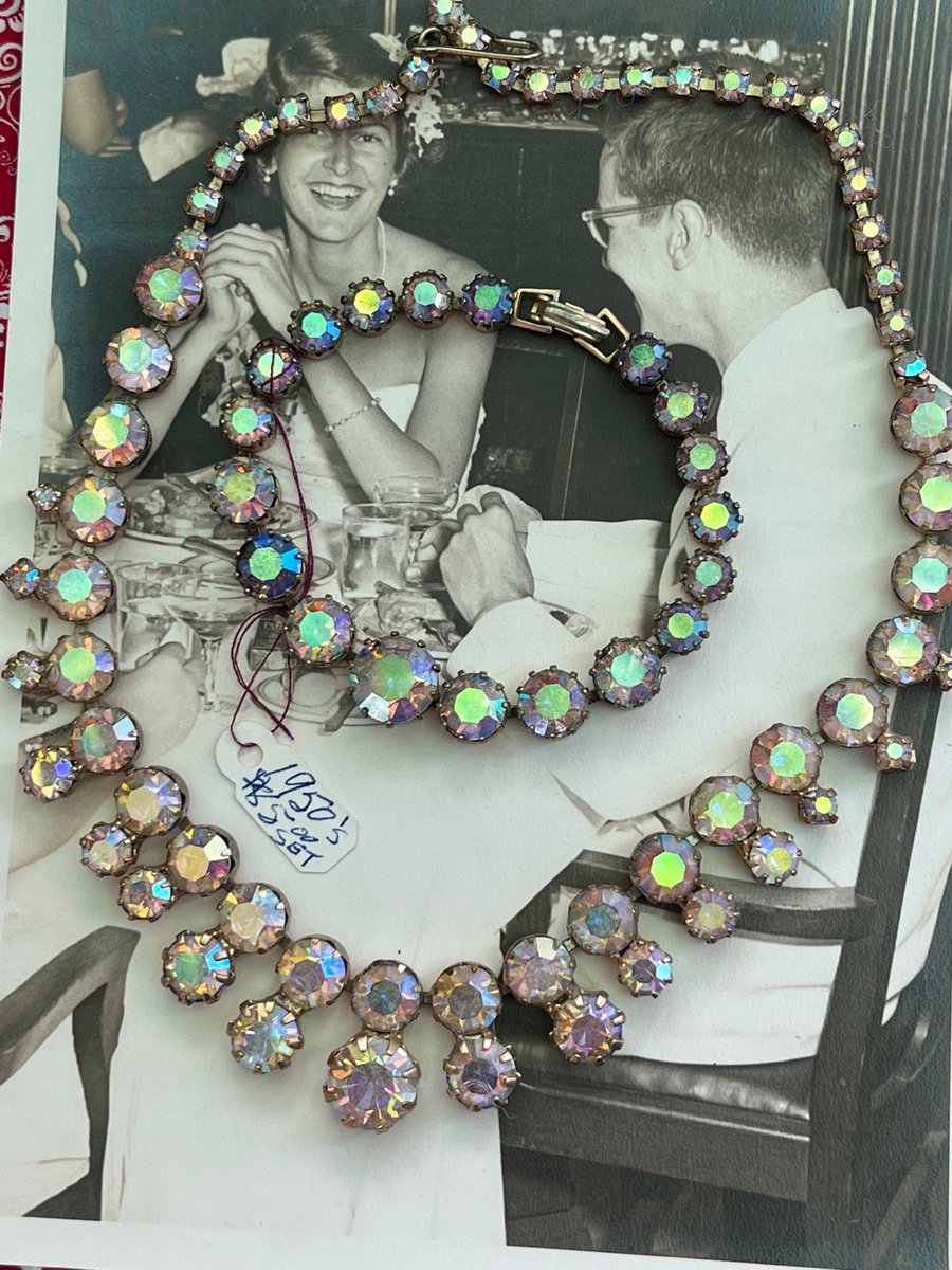 haifa_girl's tweet image. Excited to share this item from my #etsy shop: Vintage AB Rhinestone Choker and Bracelet Set Circa 1950 #vintagerhinestones #vintagebridaljewelry etsy.me/3AwWKnl
#heirloombridal