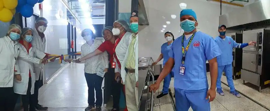 #27Abr|🇻🇪 📢 🙏
 
🏷️  #LevantenElBloqueoYa 
<a href="/NicolasMaduro/">Nicolás Maduro</a>
<a href="/Mippcivzla/">mippci</a>

🌿Reinauguradas áreas de cocina y comedor del hospital Pérez Carreño.

El acto fue liderado por la ministra de Salud y el jefe de Gobierno del Distrito Capital.