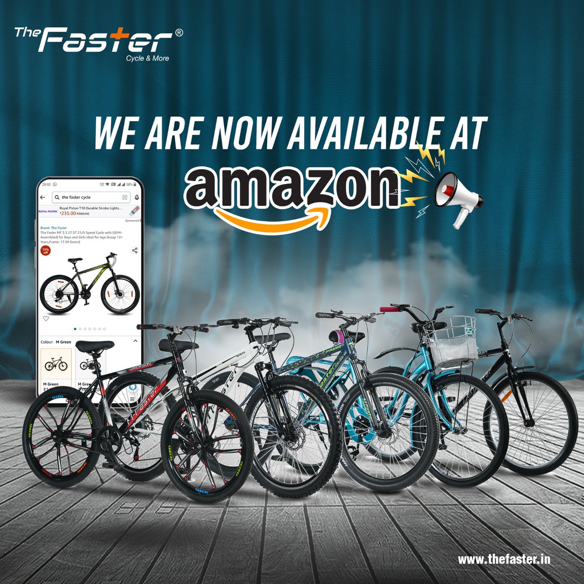 thefasternindia's tweet image. *Alert* The Faster Cycles Now Available On Amazon!

#ridetoenjoy #fasterride #paddleforhealth #thefastercycles #healthyride #bicycle #funride #greenerworld #cyclesatitsbest #thebestcycles #cycleindia #cyclegujarat #affordablecycle