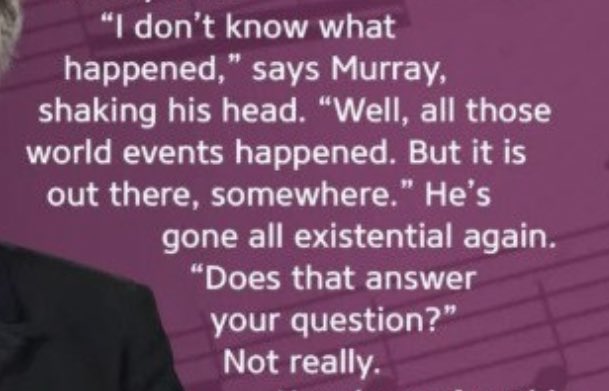 INTProbably's tweet image. murray gold: it’s out there, somewhere. #DoctorWho #DWM