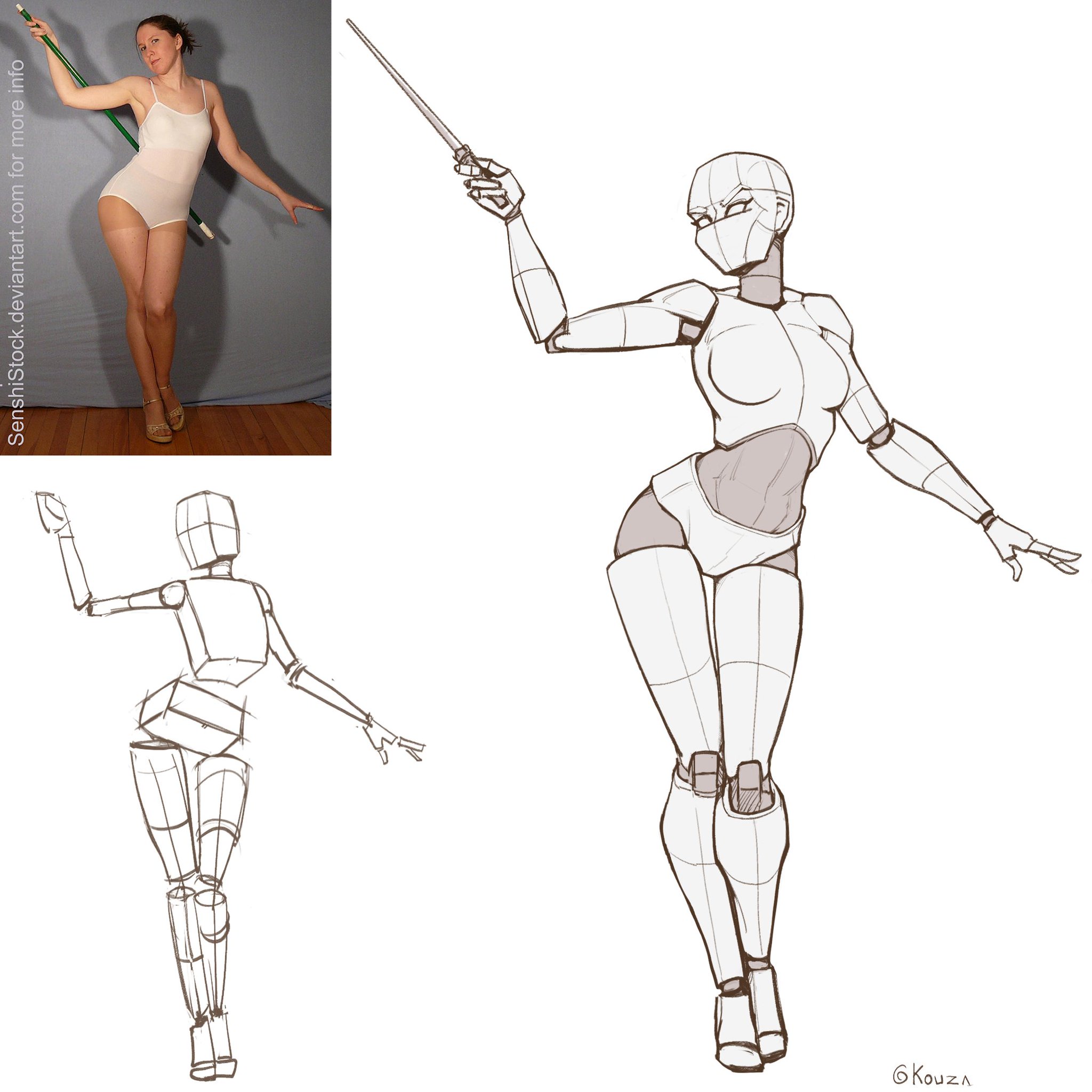 Drawing Reference Poses for Human Anatomy Art