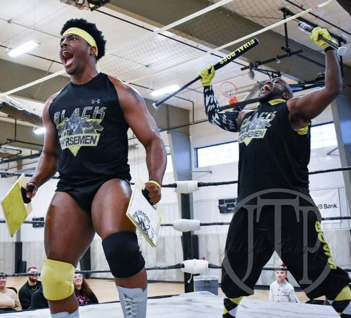 WayansBruce's tweet photo. The #BlackHorsemen presents...
@wrestleratiba & @wayans_bruce
#ChoppaCiTY https://t.co/ZGiEi7h16k