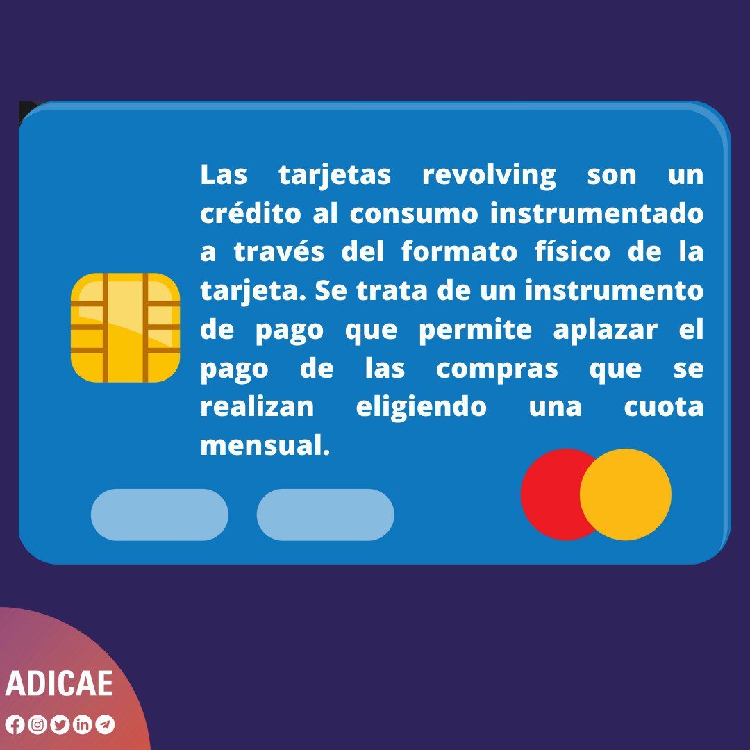 ADICAE's tweet image. ❗El término "#revolving" será obligatorio en la comercialización de este tipo de crédito para los bancos o cualquier entidad que los oferte según el Banco de España.
📢#ADICAE lleva tiempo denunciando este tipo de créditos como trampas de intereses para los consumidores.